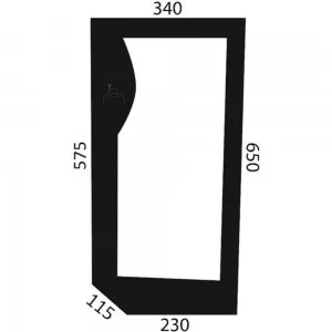 Cristal Delantero Inferior Lado Izquierdo CNH 82001923