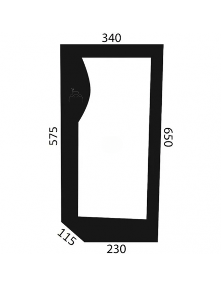 Cristal Delantero Inferior Lado Izquierdo CNH 82001923
