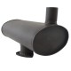 Silencioso Tractor Massey Ferguson Ø 64 mm - L 410 mm 3388432M1