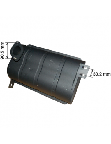 Silencioso adaptable Tractor John Deere Serie 40 y 50 AL31552