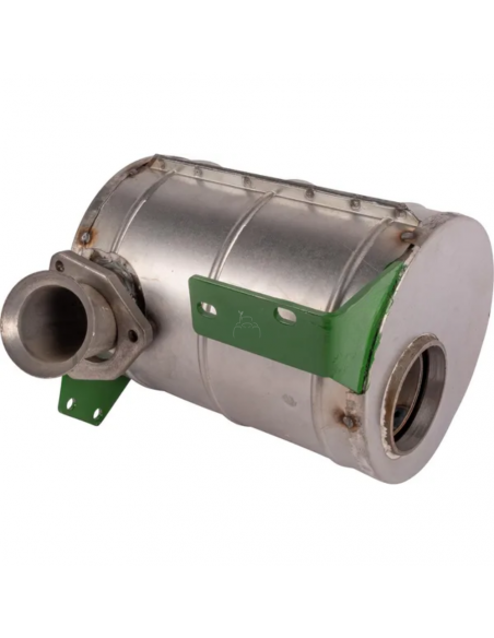 Silencioso de escape con sistema de escape hacia abajo John Deere AL39137