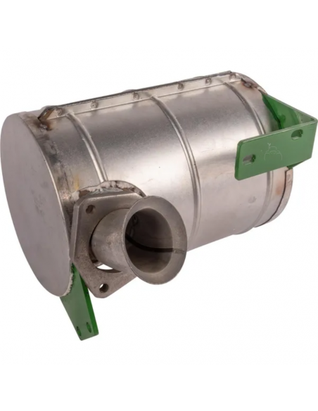 Silencioso de escape con sistema de escape hacia abajo John Deere AL39137