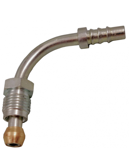 Conexión curva 90º poliamida espiga 6 mm