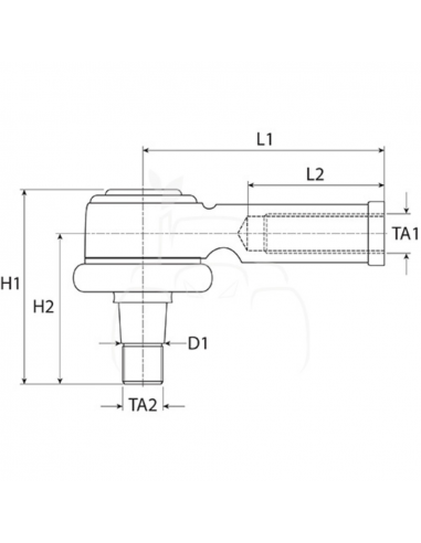 Rótula Derecha Telescópica New Holland LM435A