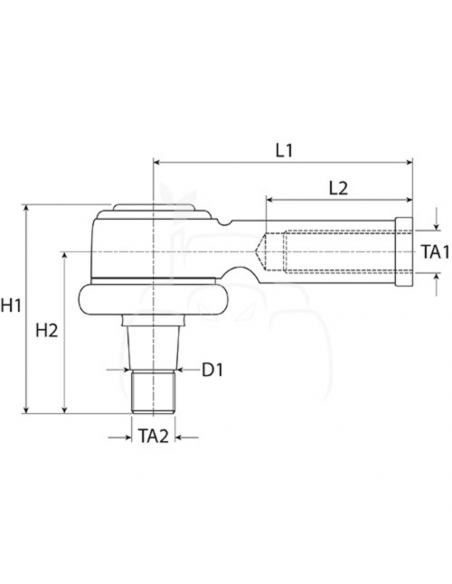 Rótula Derecha Telescópica New Holland LM435A