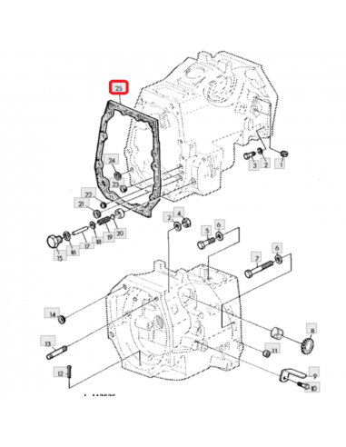 Junta cierre caja de cambios John Deere L61918