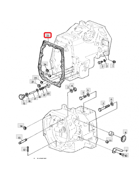 Junta cierre caja de cambios John Deere L61918