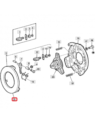 Plato de presión John Deere L26761