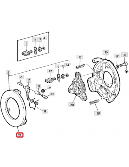 Plato de presión John Deere L26761