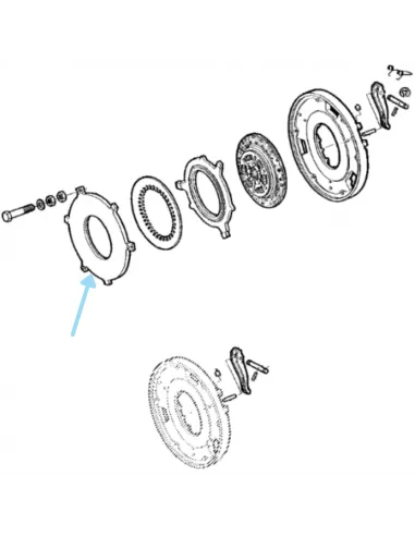 Plato prensa avance John Deere T29647