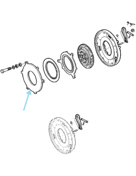Plato prensa avance John Deere T29647
