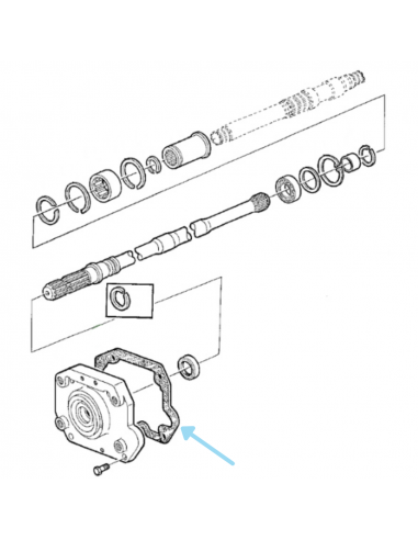 Junta tapa toma de fuerza John Deere L29268
