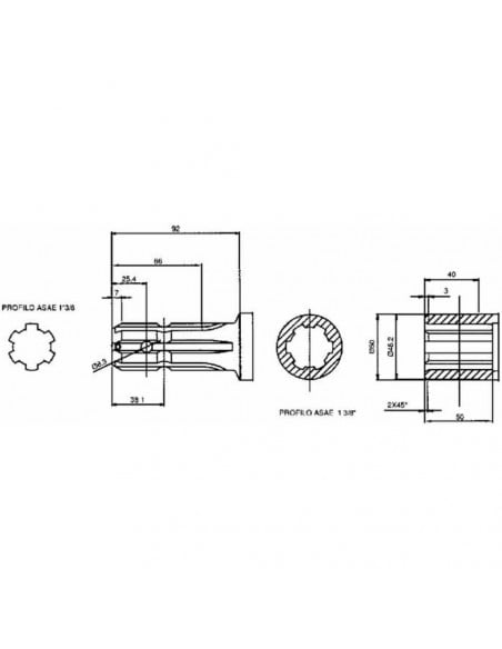 Multiplicador para bomba hidráulica