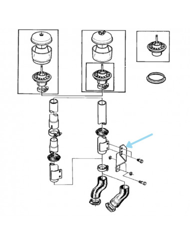 Apoyo soporte prefiltro purificador aire John Deere AL35930
