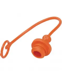 Tapón macho para enchufe 1/2" hembra naranja