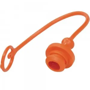 Tapón macho para enchufe 1/2" hembra naranja