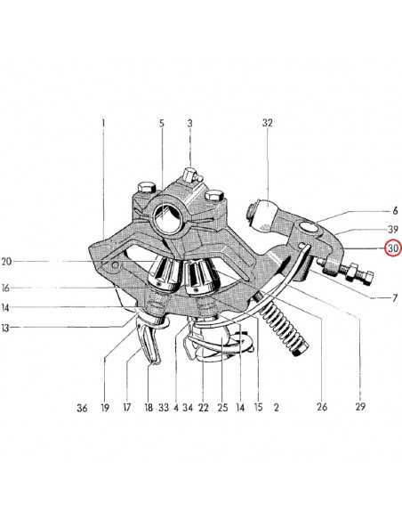 Conjunto tensor atador empacadora Welger 1105230410