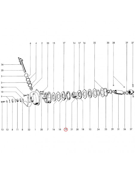 Disco estriado recogedor pick up empacadora Welger 0736770000
