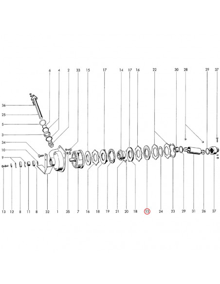 Disco liso recogedor pick up empacadora Welger 0736790000