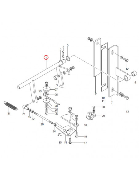 Dedo empuja cuerda empacadora Welger 1124220102