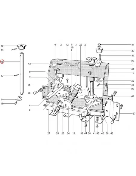 Vástago acompañador empacadora Welger 1105290339