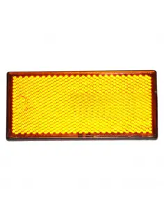 Catadióptrico naranja adhesivo rectangular - 70 x 42 mm