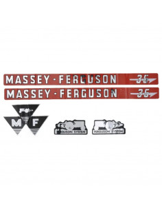 Juego de pegatinas completo Massey Ferguson 35