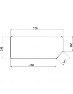 Cristal Parabrisas Trasero Inferior Tractores New Holland Con Cristales Tiintados