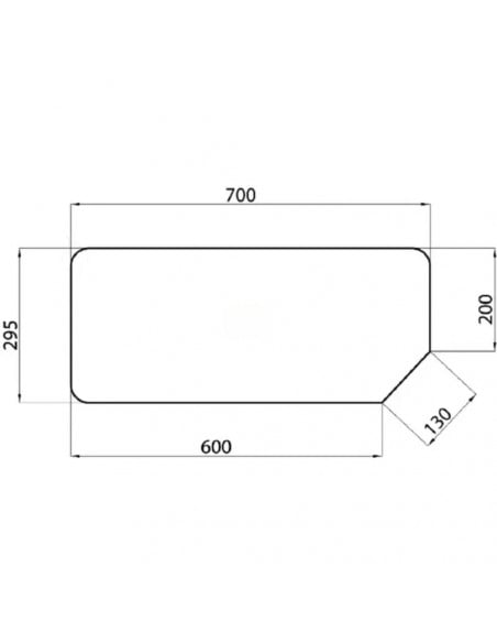 Cristal Parabrisas Trasero Inferior Tractores New Holland Con Cristales Tiintados