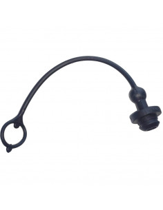 Tapón macho para enchufe 3/8" hembra negro
