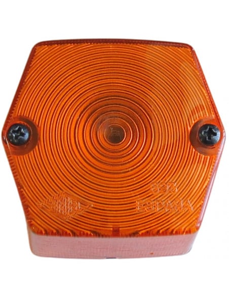 Piloto naranja ámbar hexagonal Rinder 895