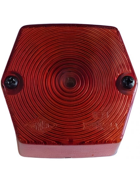 Piloto rojo rectangular Rinder 893