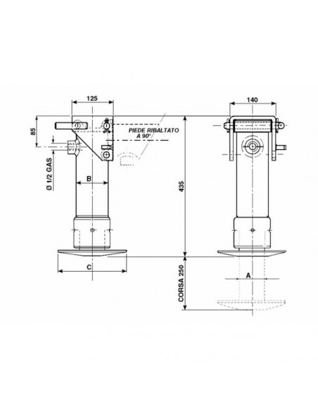 Mozo hidráulico 4970 Kg máximo