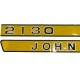 Juego de pegatinas John Deere 2030