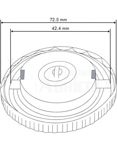 Tapón metálico depósito de gasoil tractor