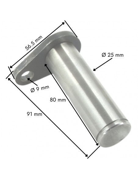 Bulón Cilindro de Dirección Fiat, Ford y New Holland Ø25