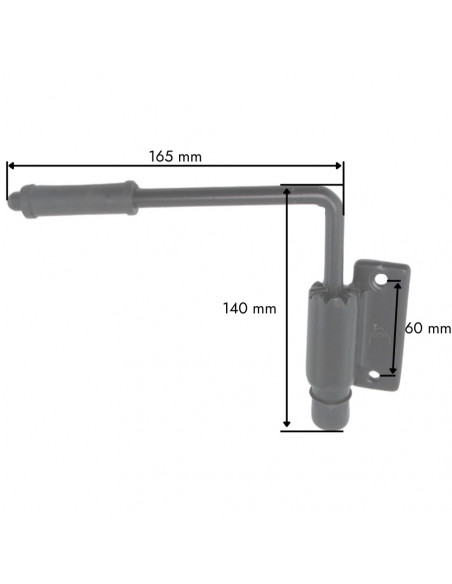 Brazo espejo retrovisor varilla 10 - 18 mm