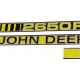 Juego de pegatinas capot tractor John Deere 2650F