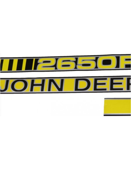Juego de pegatinas capot tractor John Deere 2650F