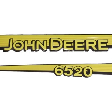 Juego de pegatinas capot tractor John Deere 6520
