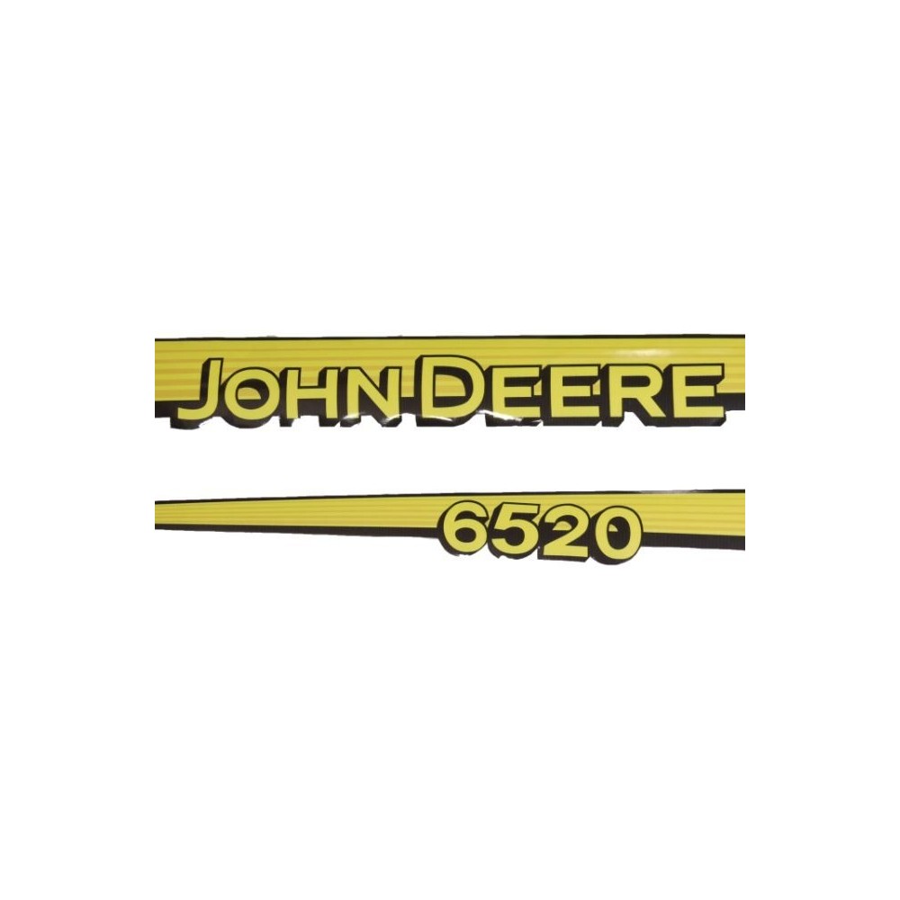 Juego de pegatinas capot tractor John Deere 6520