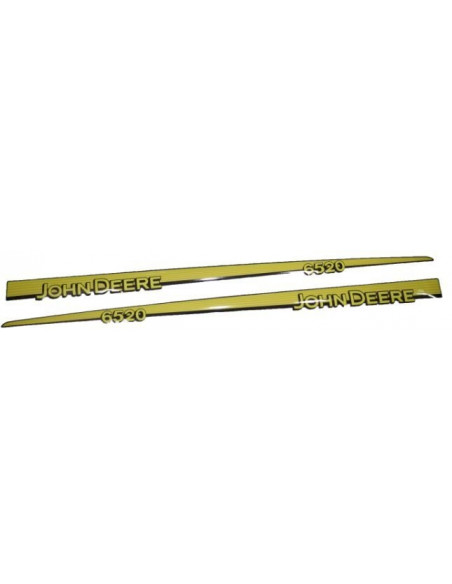 Juego de pegatinas capot tractor John Deere 6520