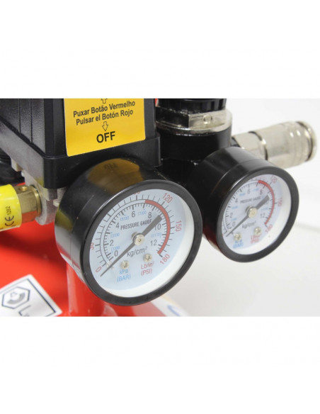 Compresor de aire Monoblock 6L 0.75CV silencioso Mader