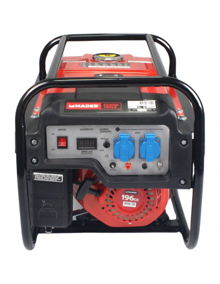 Generador monofásico AVR 2.5Kva 15L Mader