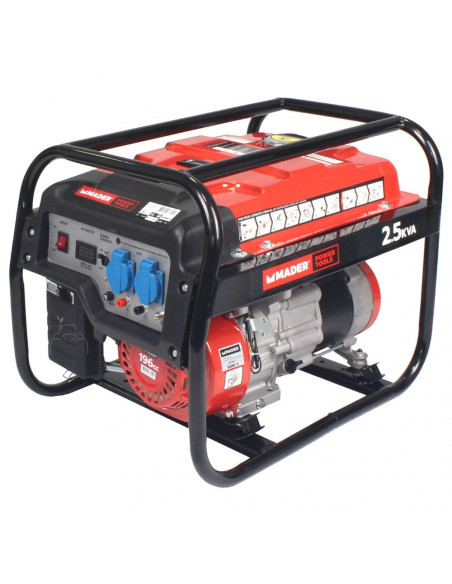Generador monofásico AVR 2.5Kva 15L Mader