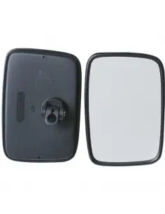 Espejo retrovisor 210 x 140 mm varilla Ø 16 mm plano con soporte plástico