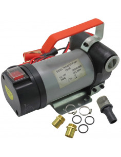 Kit bomba trasvase gasoil eléctrica 12v con racores