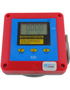 Cuentalitros digital de gasoil metálico tomas de 1"