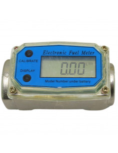 Cuentalitros digital en línea de gasoil  metálico tomas de 1"
