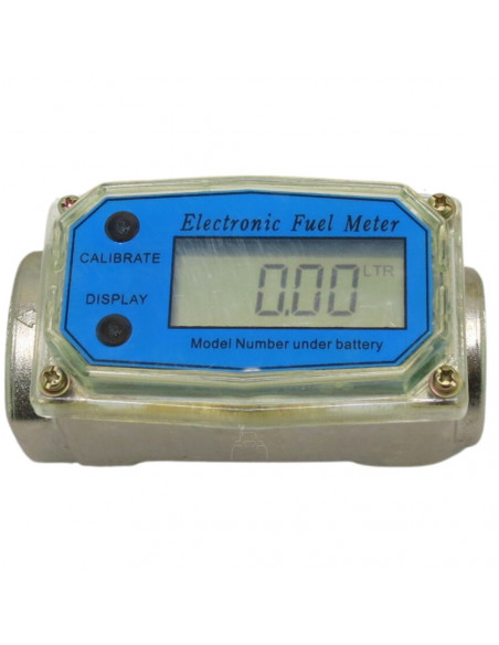 Cuentalitros digital en línea de gasoil  metálico tomas de 1"